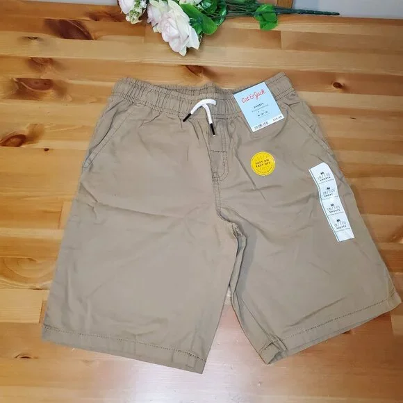 Cat & Jack™ - Boys' Pull-On Woven Shorts - Size: M (8/10) Dark Khaki - Picture 1 of 13